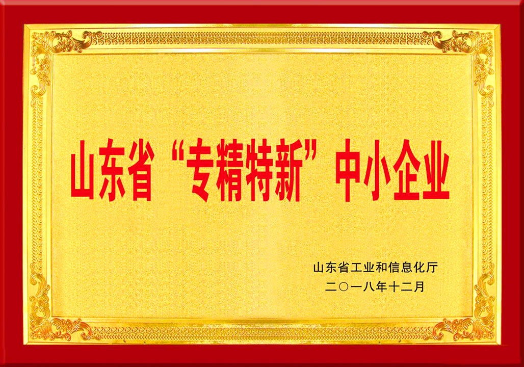 山東省(sheng)專精特新(xin)中小企業(yè)